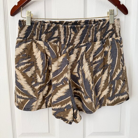 Prana Cafe Panama Brown Teletropics Hemp Shorts Small Granola Gorp - Picture 1 of 5